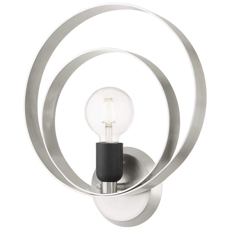 Image 1 Modesto 1 Light Brushed Nickel ADA Single Sconce