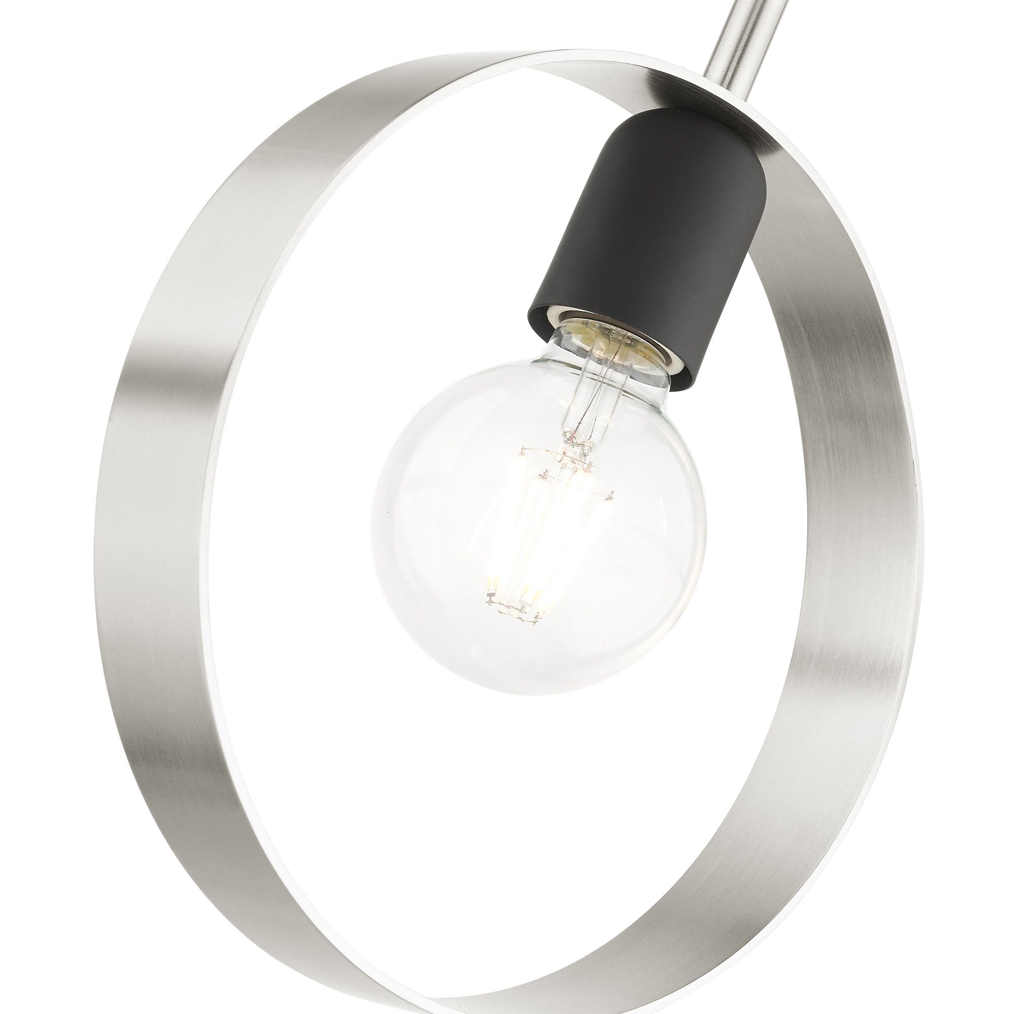 Image 7 Modesto 1 Light Brushed Nickel Pendant more views