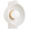 Modesto 10" High Fossil White and Gold Wall Sconce