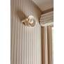 Modesto 10" High Fossil White and Gold Wall Sconce