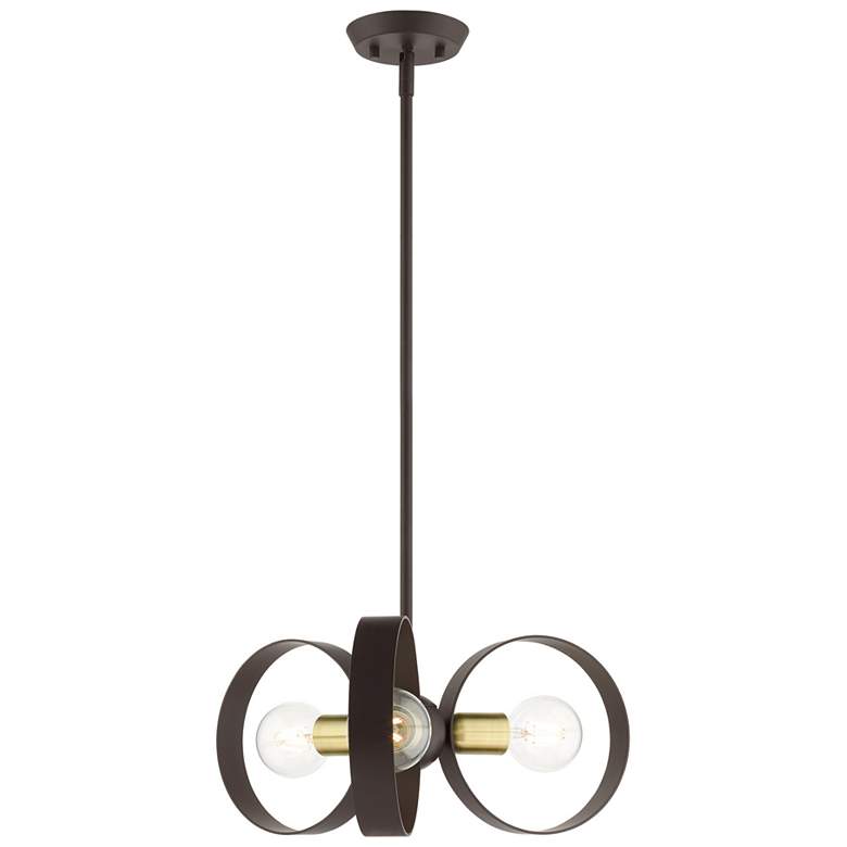 Image 1 Modesto 3 Light Bronze Chandelier