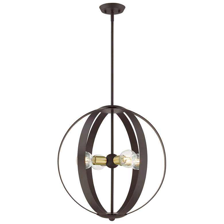 Image 1 Modesto 4 Light Bronze Chandelier