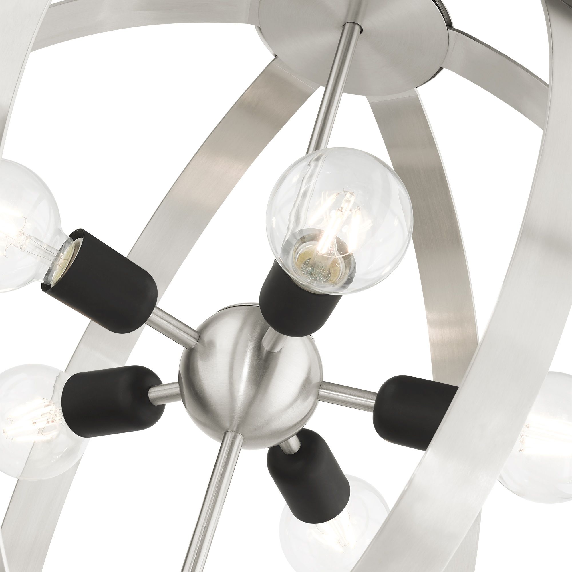 Modesto 5 Light Brushed Nickel Chandelier