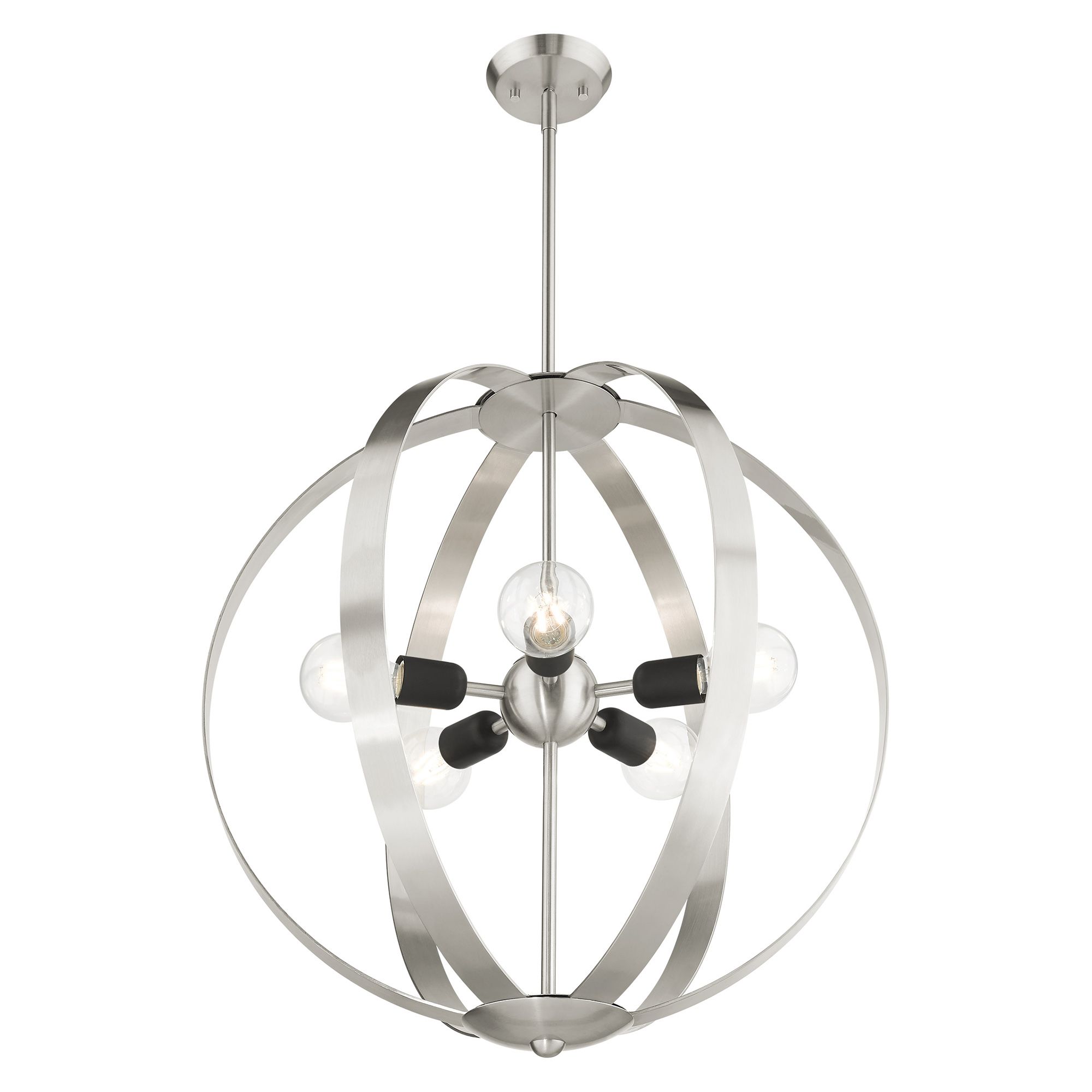 Modesto 5 Light Brushed Nickel Chandelier