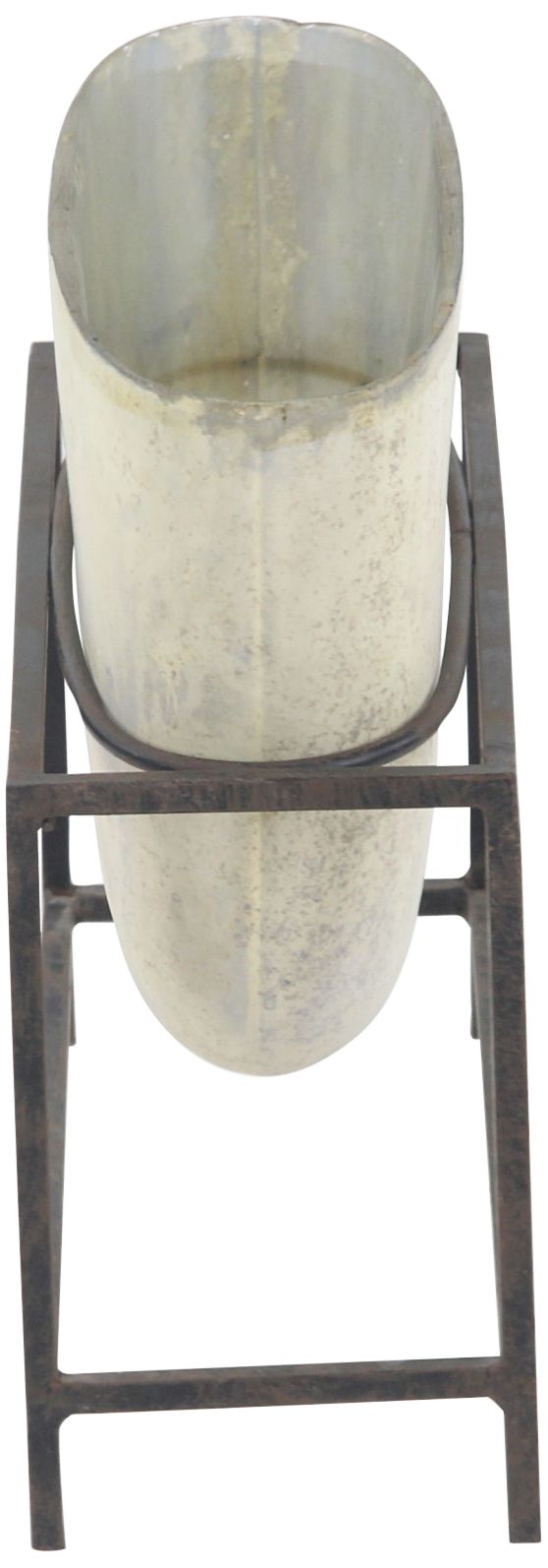Image 4 Modica 13 1/4" Wide Cream Glass Decorative Vase more views