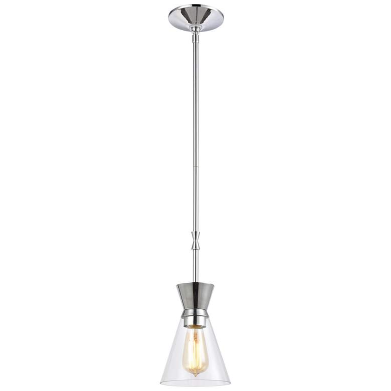 Image 1 Modley 6 Wide 1-Light Mini Pendant Polished Chrome