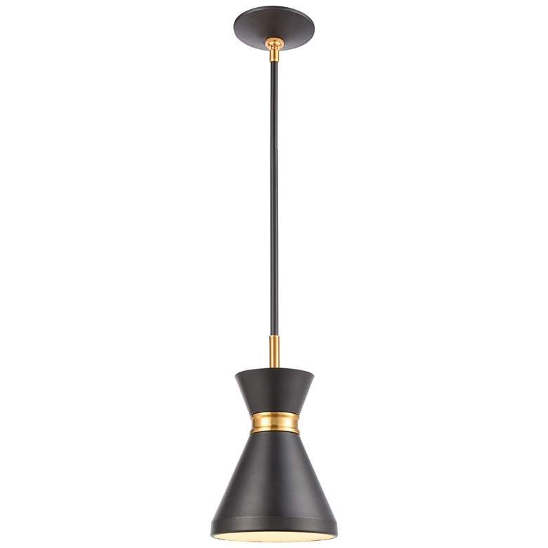 Image 1 Modley 7 Wide 1-Light Mini Pendant Matte Black
