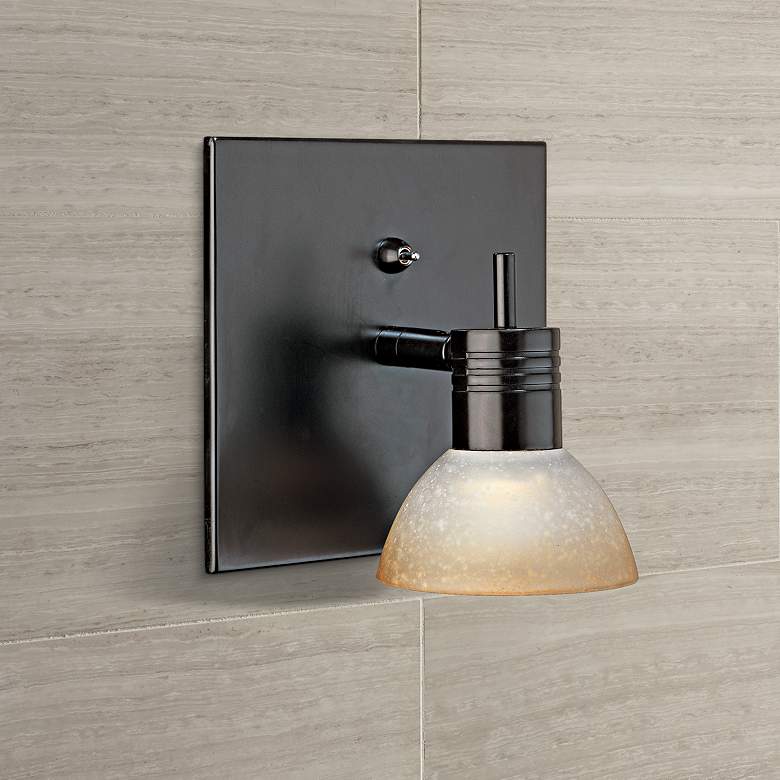 Image 1 Modo Collection Adjustable Bronze Finish Wall Sconce