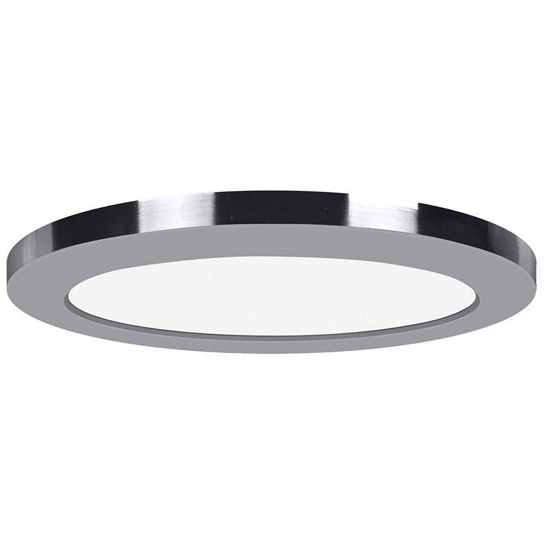 Image 1 ModPLUS 3CCT 9 inch LED Flush Mount - Brushed Steel