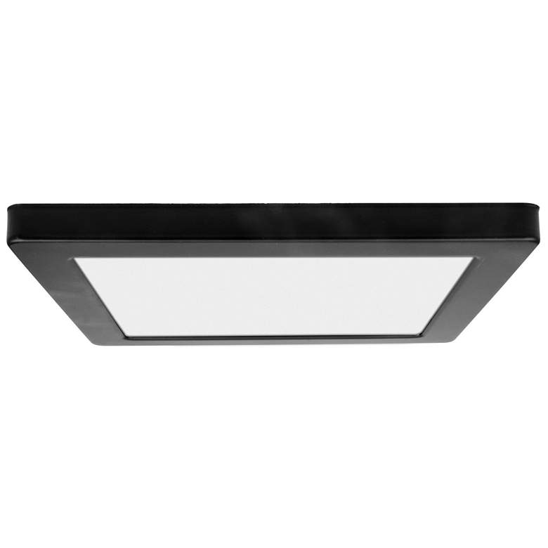 Image 1 ModPLUS - LED 9 inch Square Flush Mount - Dimmable - Black Finish