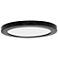 ModPLUS - Round 12" Flush Mount - Black Finish - Acrylic Lens