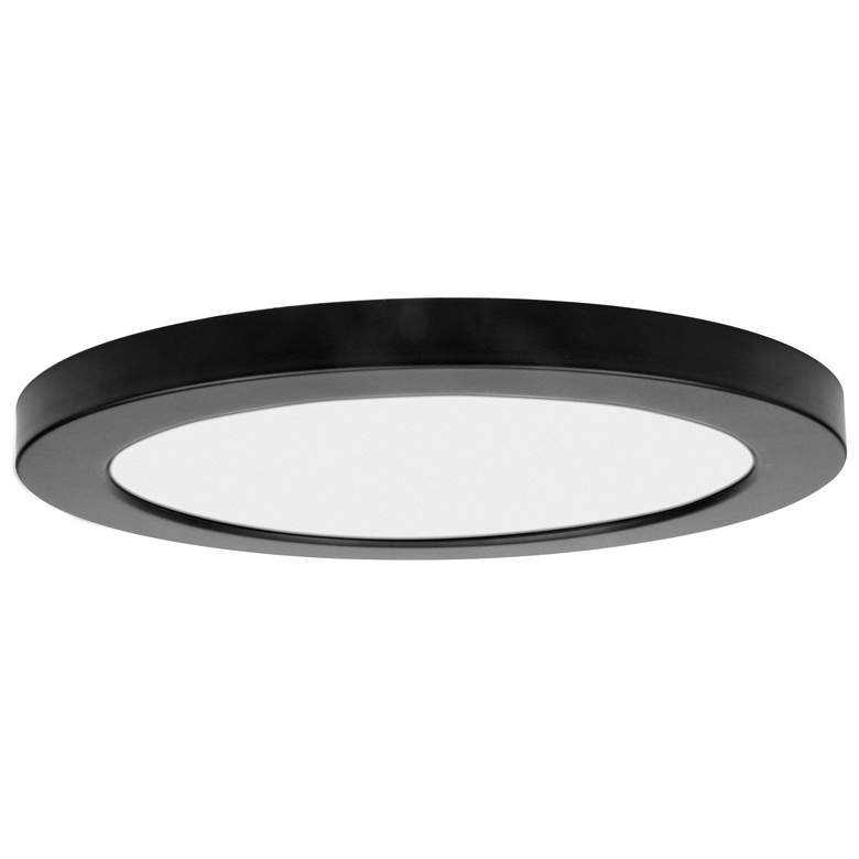 Image 1 ModPLUS - Round 7" LED Flush Mount - Black Finish - Acrylic Lens