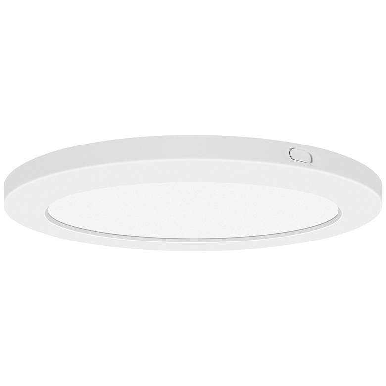 Image 1 ModPLUS - Round 9 inch LED Flush Mount - White Finish - White Acrylic