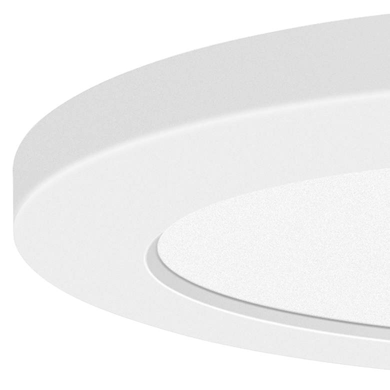 Image 2 ModPLUS - Round 9" LED Flush Mount - White Finish - White Acrylic more views