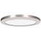 ModPLUS - Round LED Flush Mount - 12" - 120-277V - Brushed Steel Finis