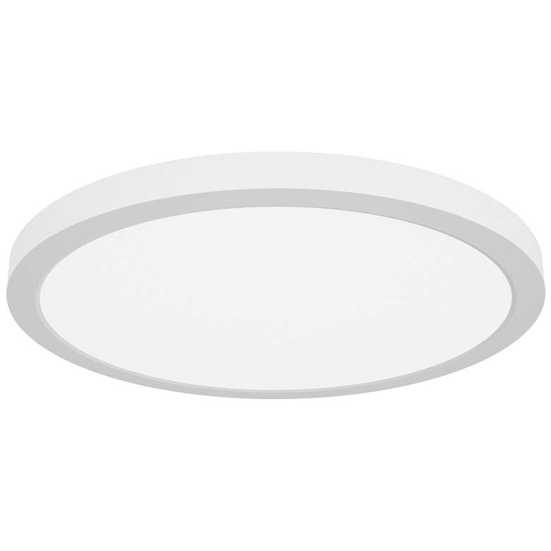 Image 1 ModPLUS - Round LED Flush Mount - 16 inch - White Finish, White Acrylic