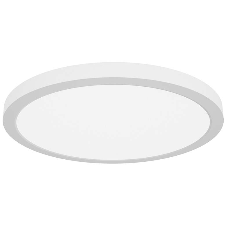 Image 1 ModPLUS - Round LED Flush Mount - 16 inch - White Finish, White Acrylic