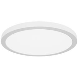 ModPLUS - Round LED Flush Mount - 16&quot; - White Finish, White Acrylic
