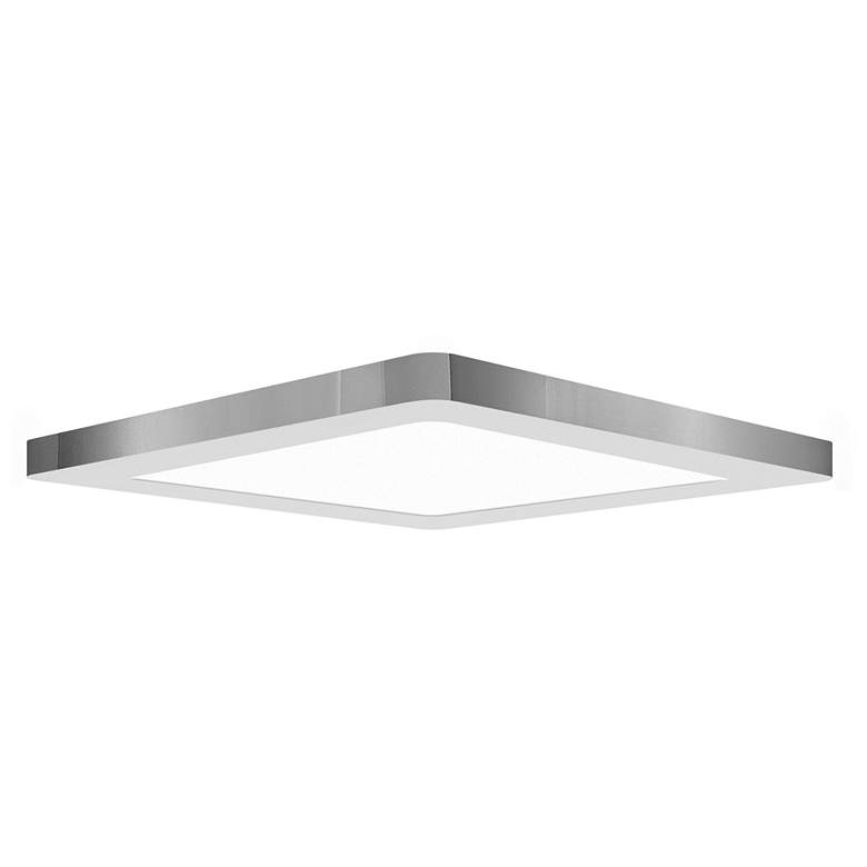 Image 1 ModPLUS - Square LED Flush Mount - 9" - 120-277V - Chrome Finish