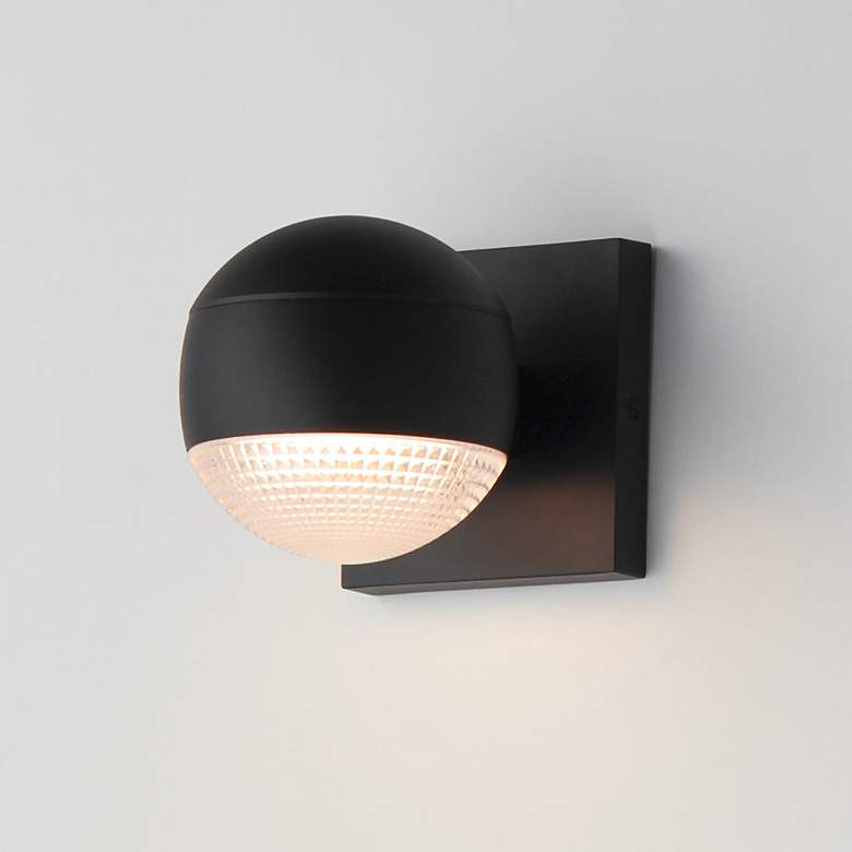 Image 1 Modular 1-Light LED Outdoor Sconce Black