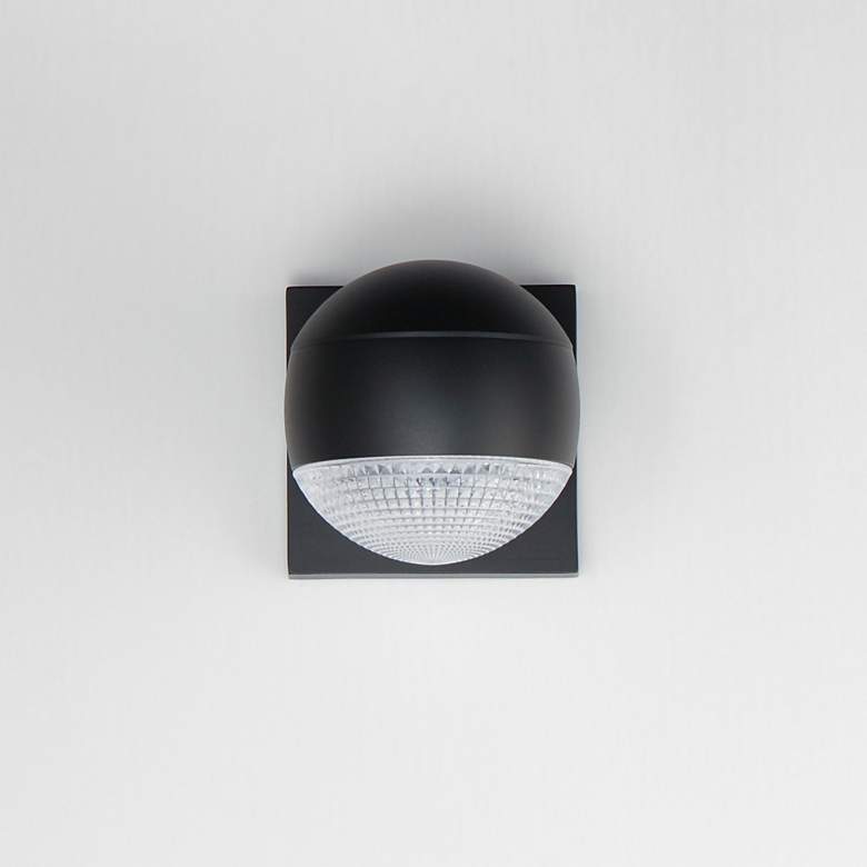 Image 3 Modular 1-Light LED Outdoor Sconce Black more views