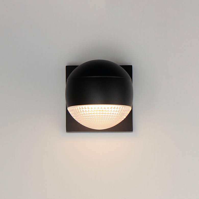 Image 4 Modular 1-Light LED Outdoor Sconce Black more views