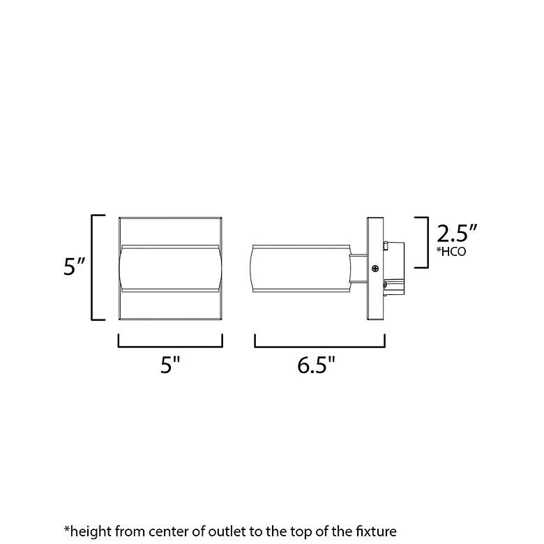 Image 5 Modular 2-Light LED Outdoor Wall Sconce more views