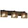 Modular 27" Wide Dark Bronze 3-Light Bath Light