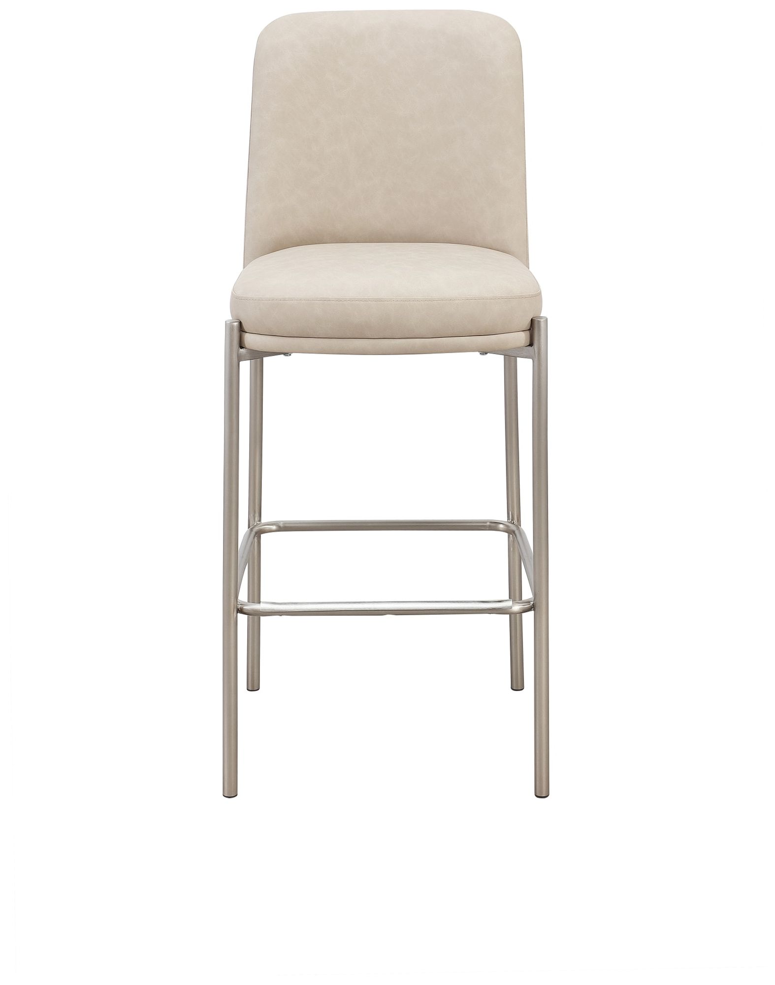 Image 2 Modus Dion Upholstered Bar Stool in Synthetic Leather and Brushed Nickel more views