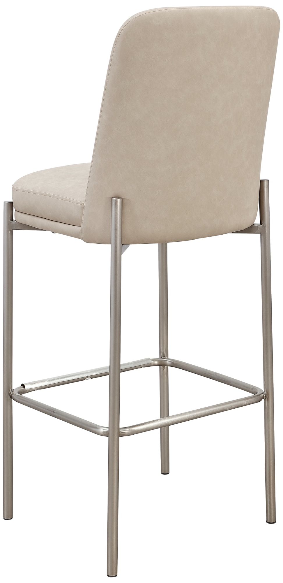Image 5 Modus Dion Upholstered Bar Stool in Synthetic Leather and Brushed Nickel more views