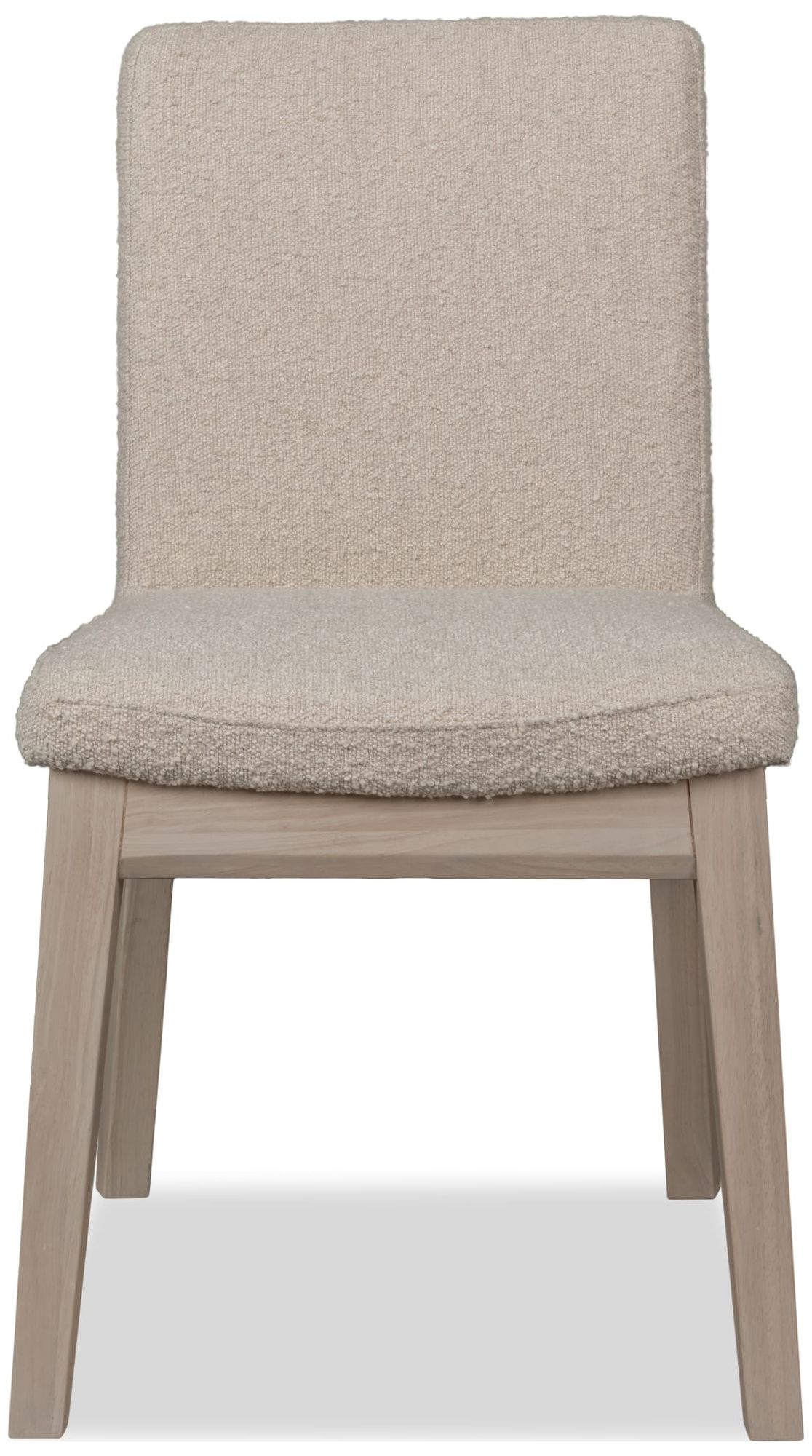 Image 2 Modus Liv Solid Wood Dining Chair in White Sand and Brun Boucle more views