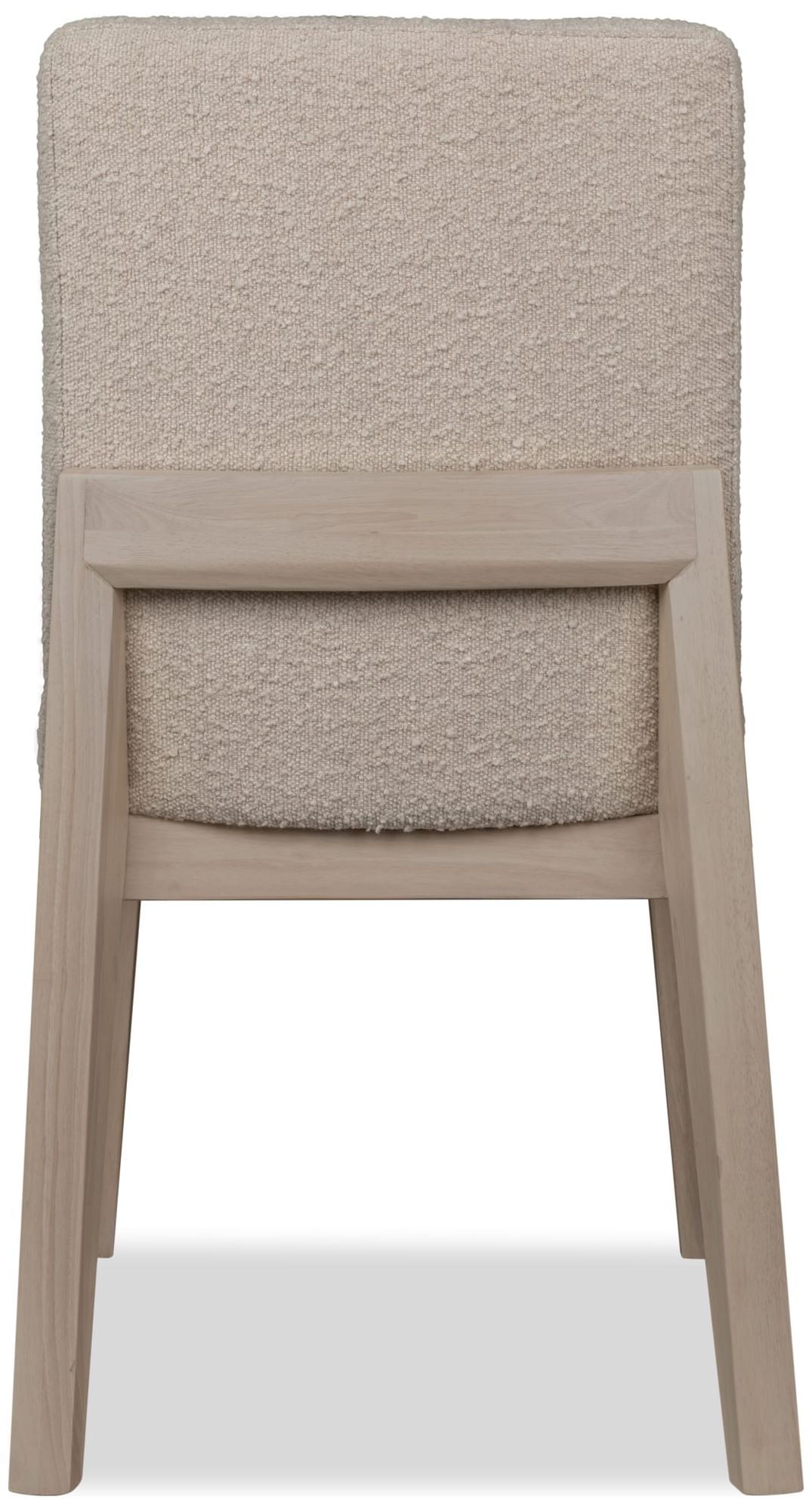 Image 5 Modus Liv Solid Wood Dining Chair in White Sand and Brun Boucle more views