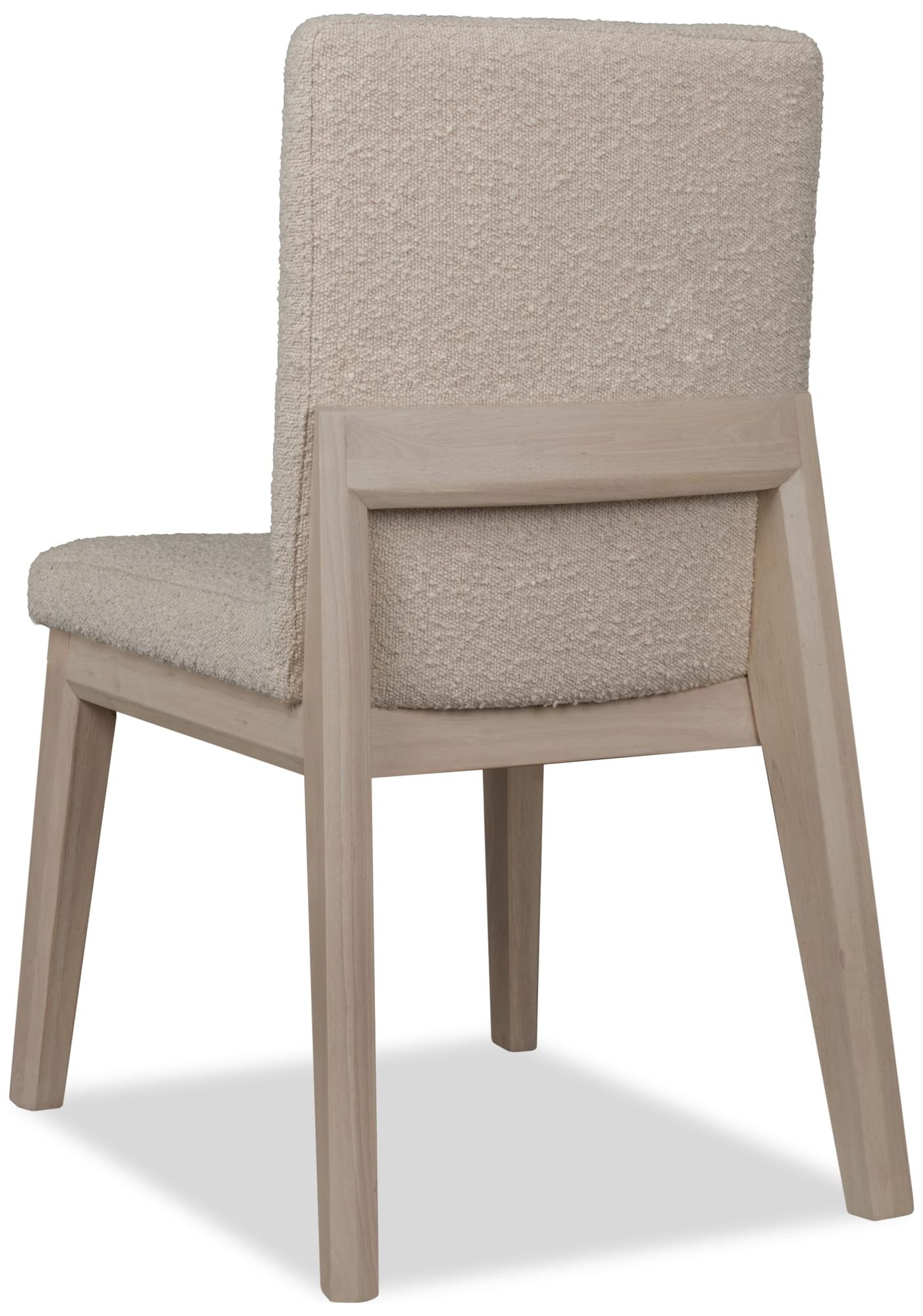 Image 6 Modus Liv Solid Wood Dining Chair in White Sand and Brun Boucle more views