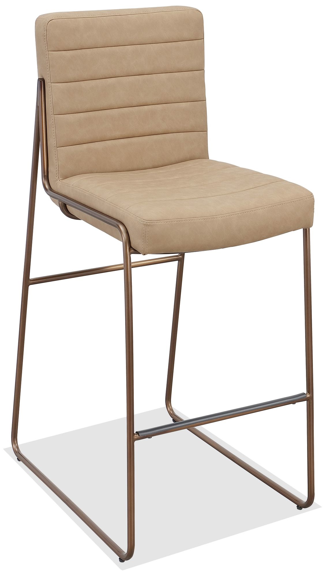 Image 3 Modus Madison Metal Frame Bar Stool in Honey Synthetic Leather more views