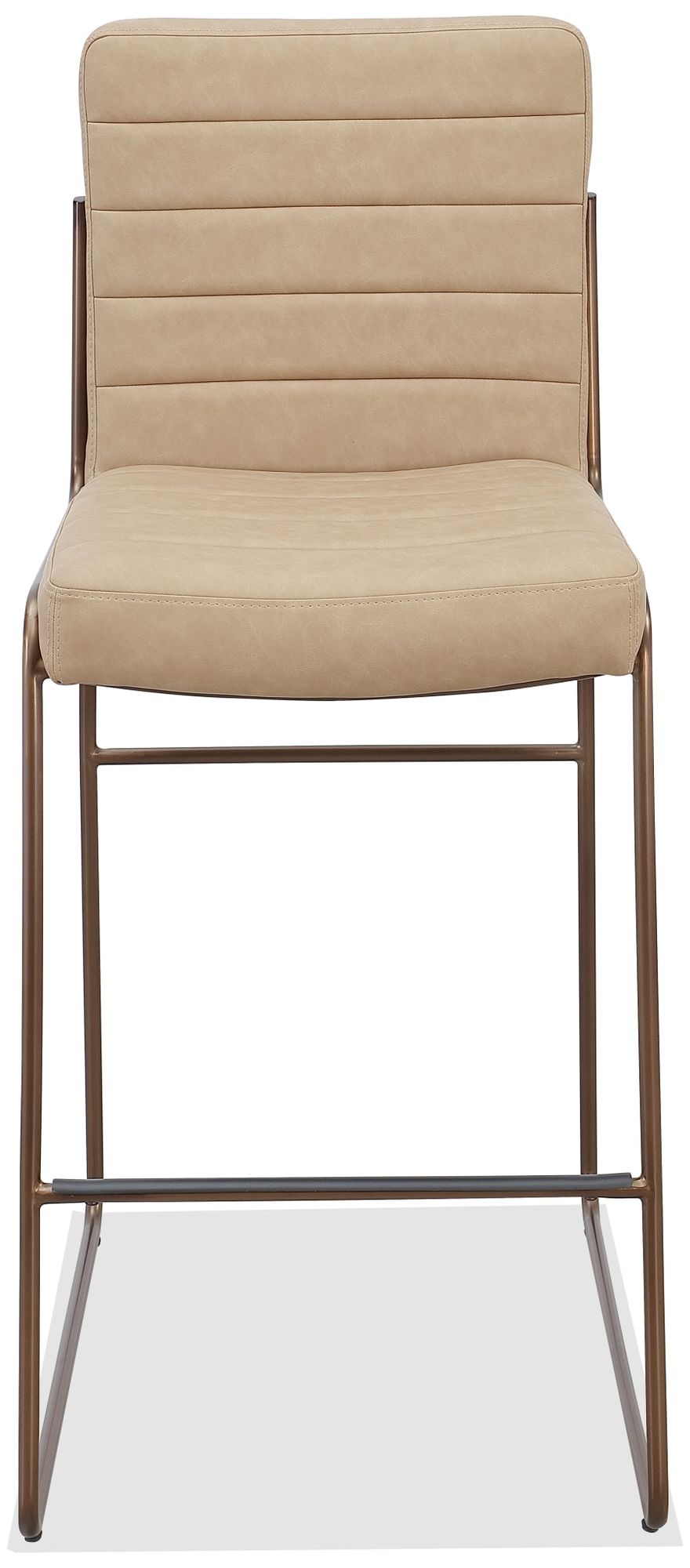 Image 2 Modus Madison Metal Frame Counter Stool in Honey Synthetic Leather more views