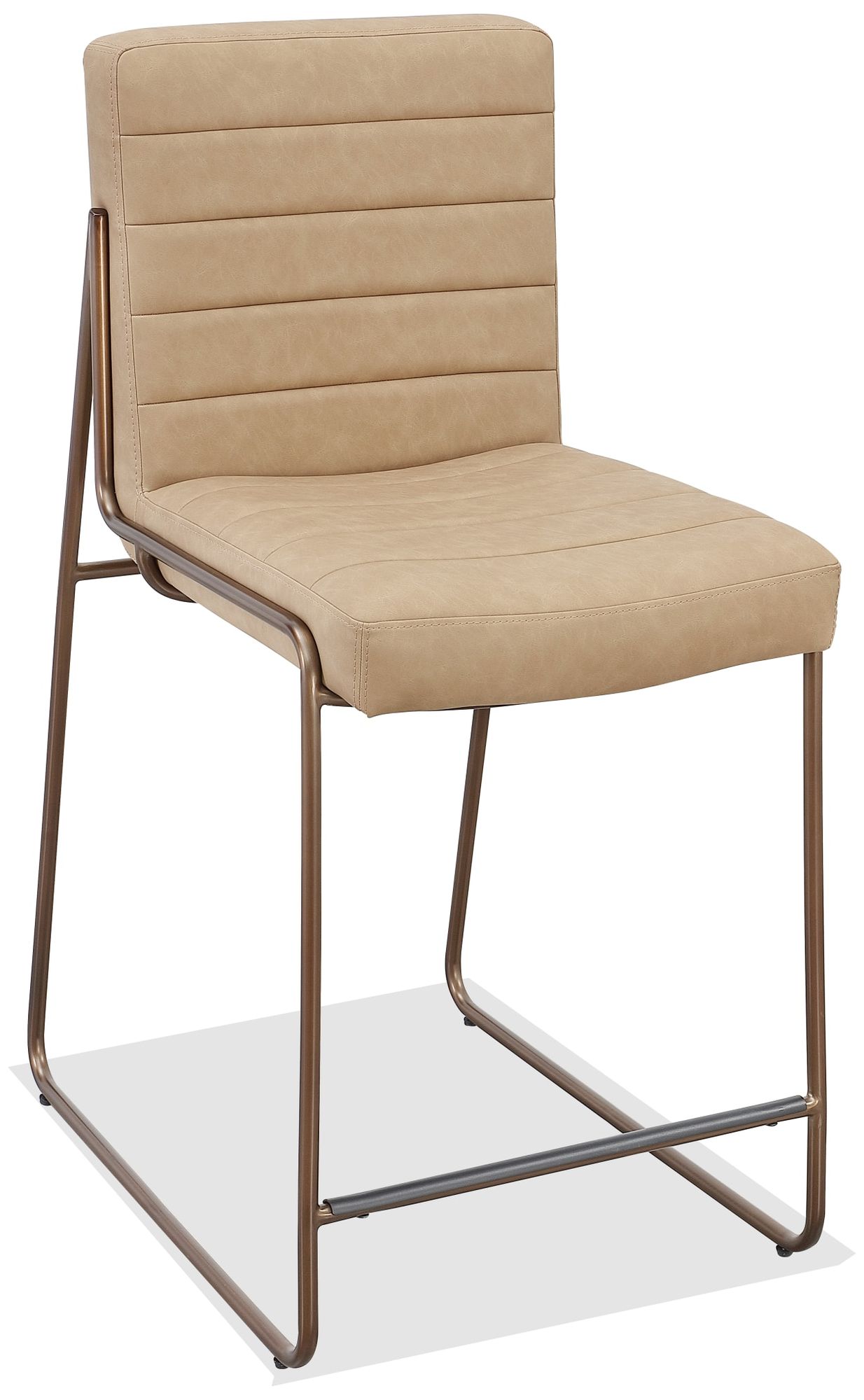 Image 3 Modus Madison Metal Frame Counter Stool in Honey Synthetic Leather more views