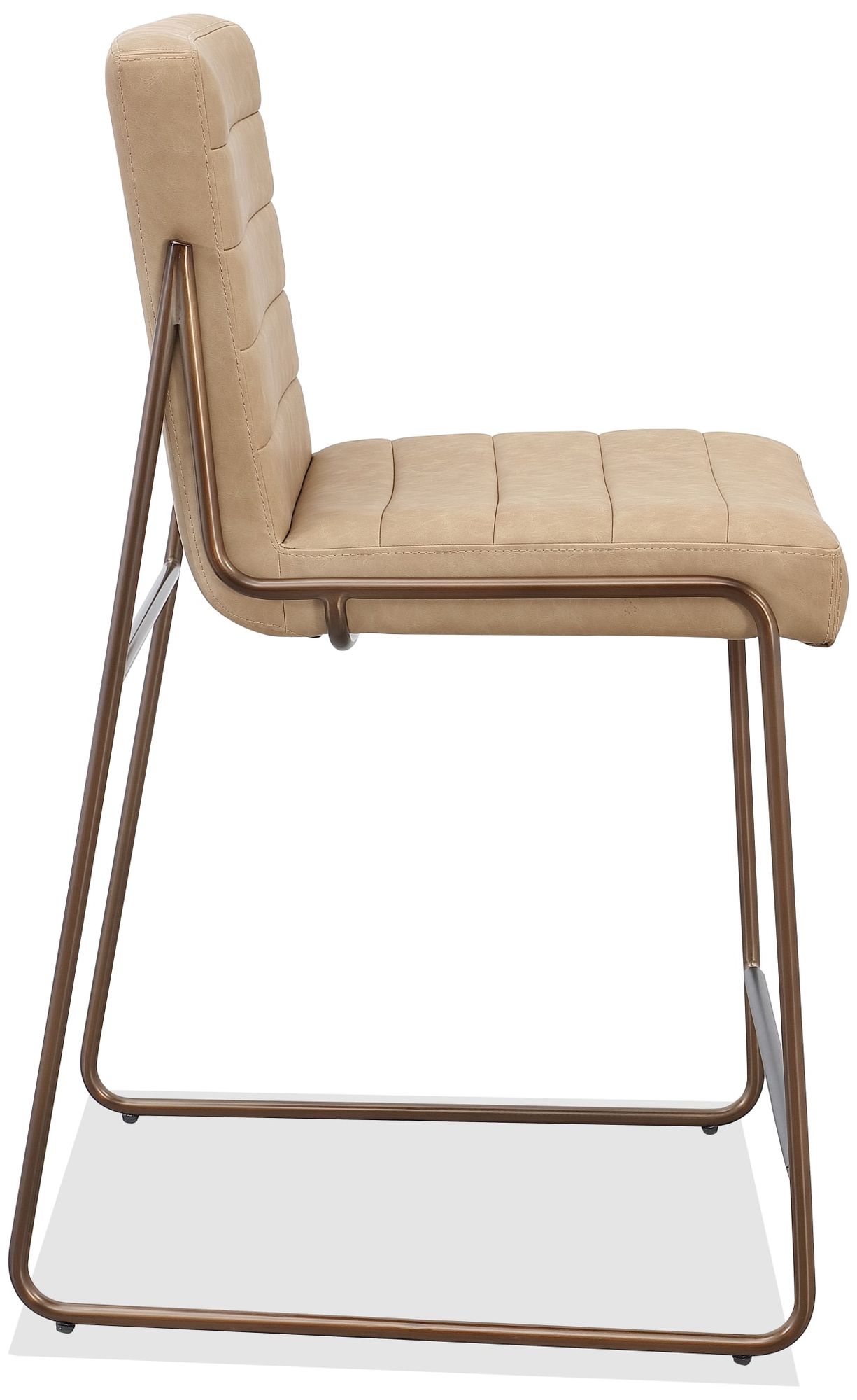 Image 4 Modus Madison Metal Frame Counter Stool in Honey Synthetic Leather more views