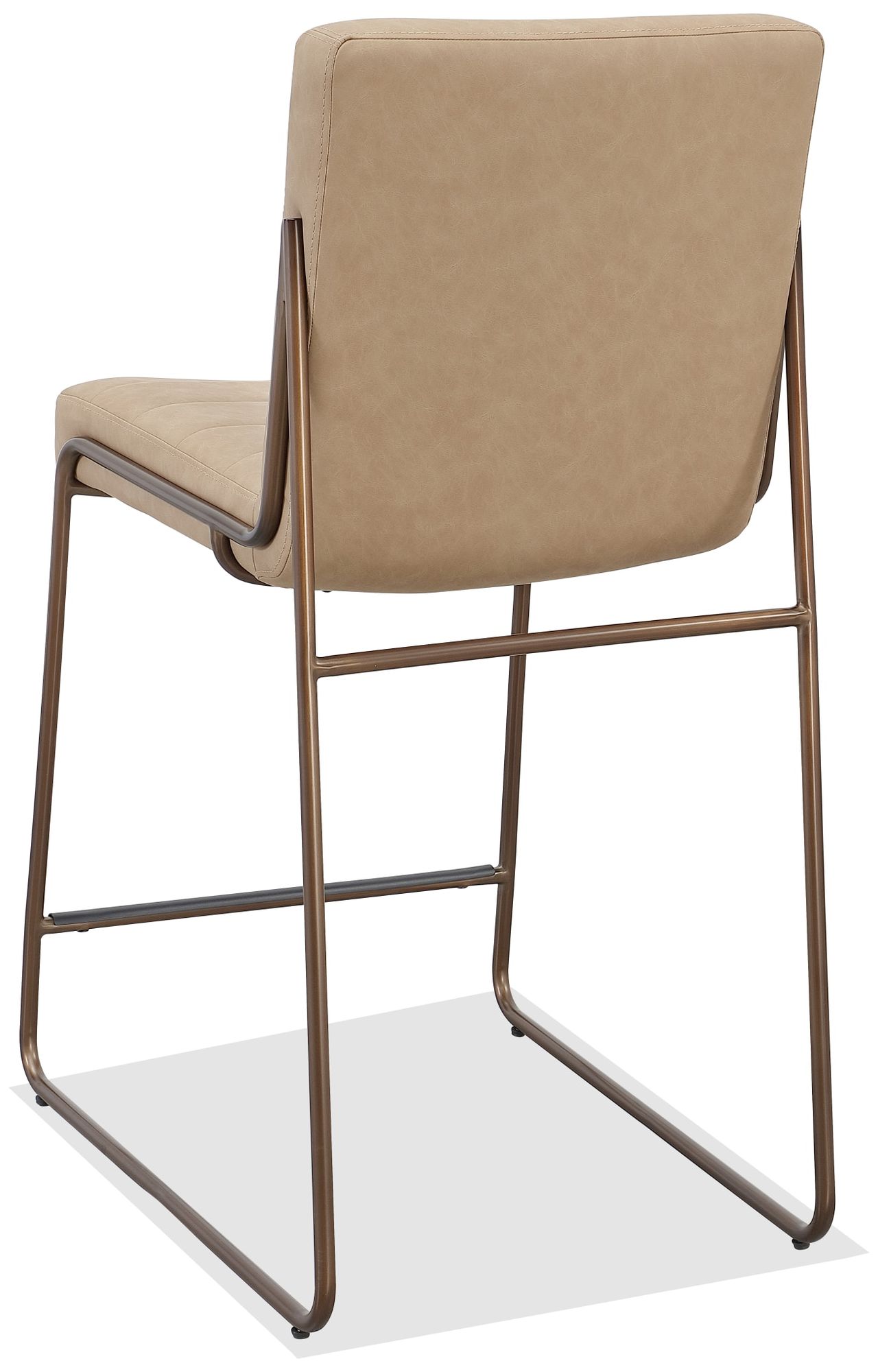 Image 5 Modus Madison Metal Frame Counter Stool in Honey Synthetic Leather more views