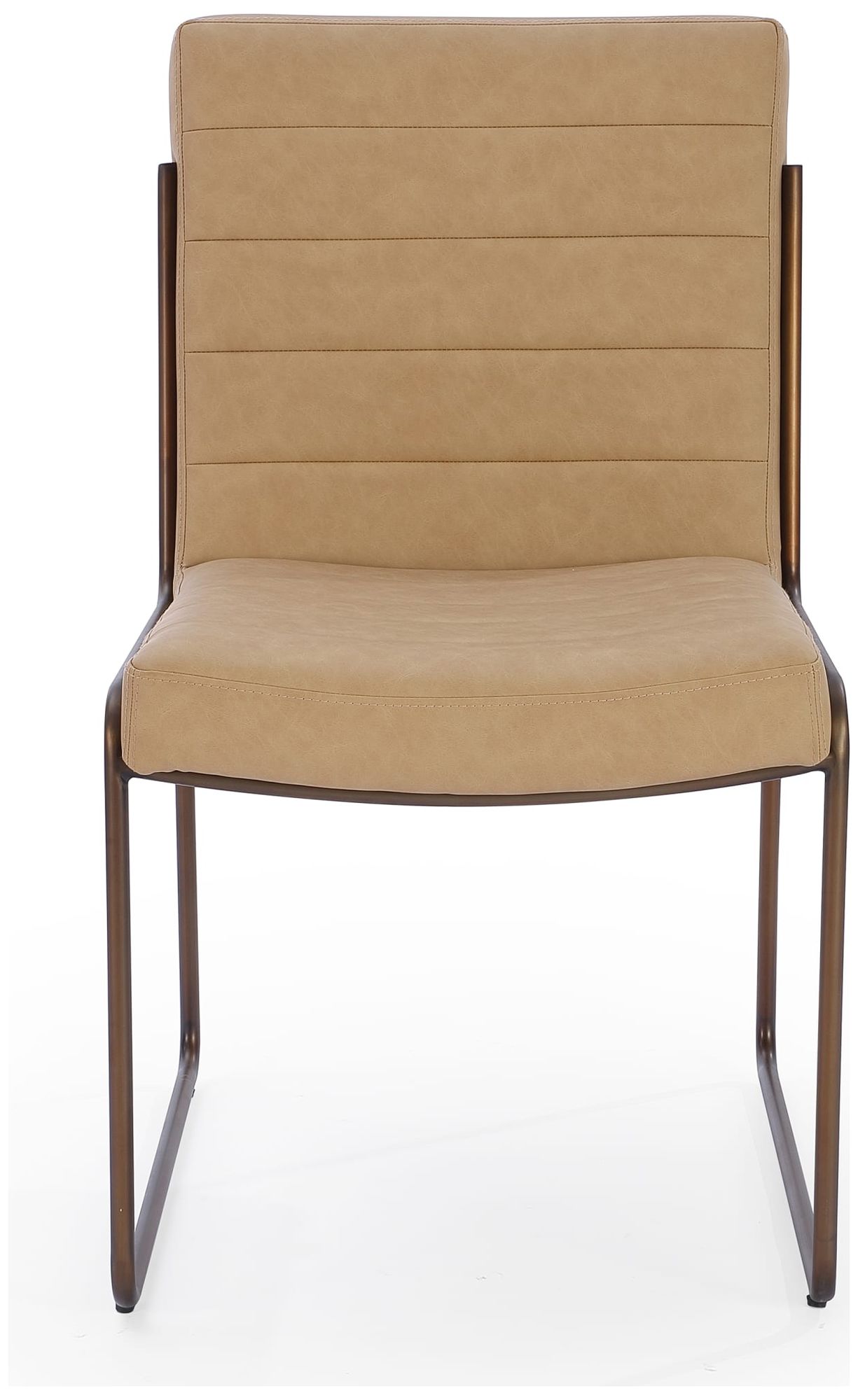 Image 5 Modus Madison Metal Frame Dining Chair in Honey Synthetic Leather more views