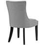 4_Modway Marquis 22" Wide Nailhead Trim Light Gray Fabric Dining Chair more views