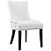 Modway Marquis 22" Wide Nailhead Trim White Faux Leather Dining Chair