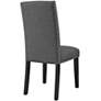 4_Modway Parcel 19" Wide High Back Gray Fabric Dining Side Chair more views
