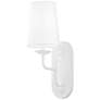 Moe 17 1/2" High Gesso White Wall Sconce