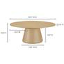 6_Moe's Home Collection Otago Natural Oak Modern Coffee Table more views
