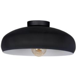 Mogano 15.75&quot; Wide Black And White Ceiling