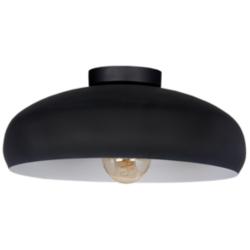 Mogano 15.75" Wide Black And White Ceiling