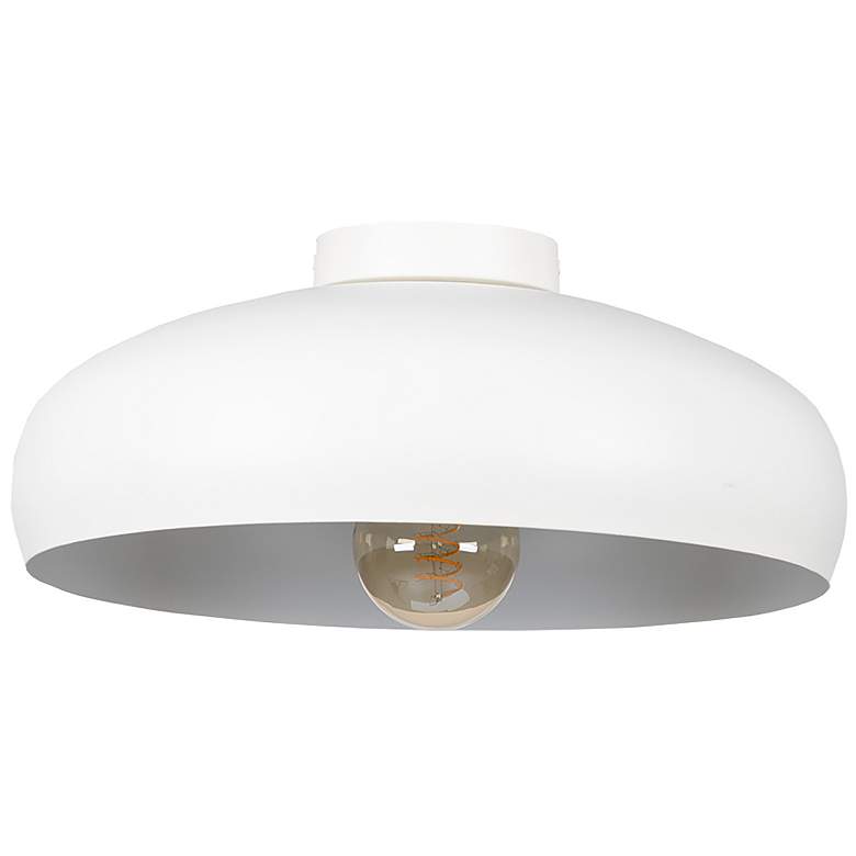 Image 1 Mogano 15.75" Wide White Finish Ceiling Light