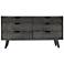 Mohave Mid-Century Dresser with 6 Drawers in Tundra Gray Acacia