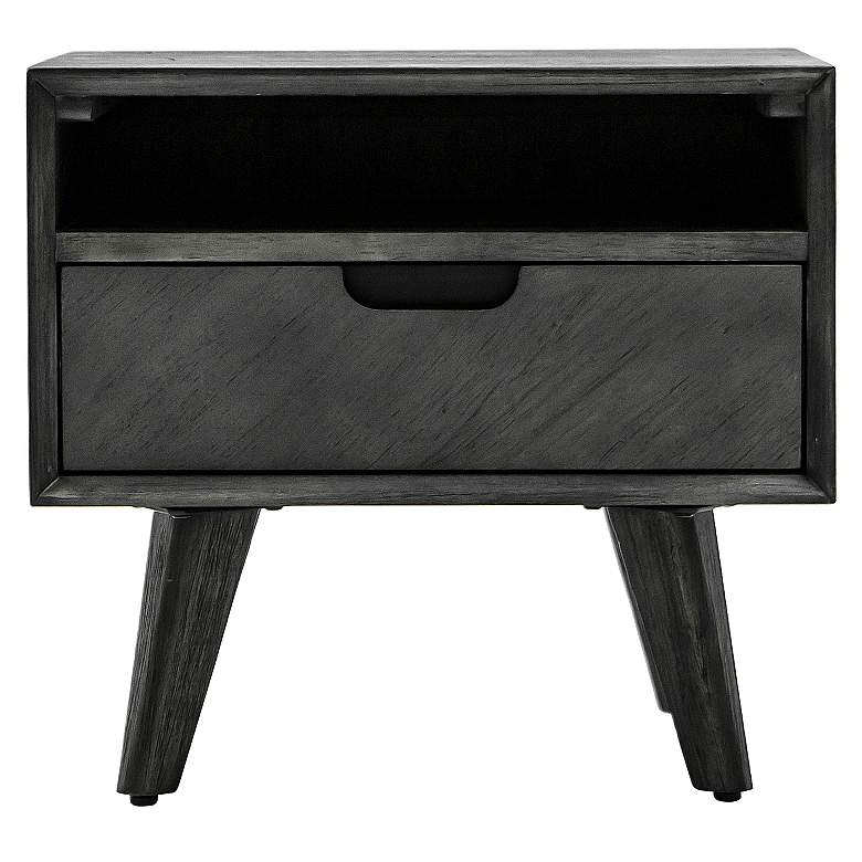 Image 1 Mohave Mid-Century Nightstand with 1 Drawer in Tundra Gray Acacia