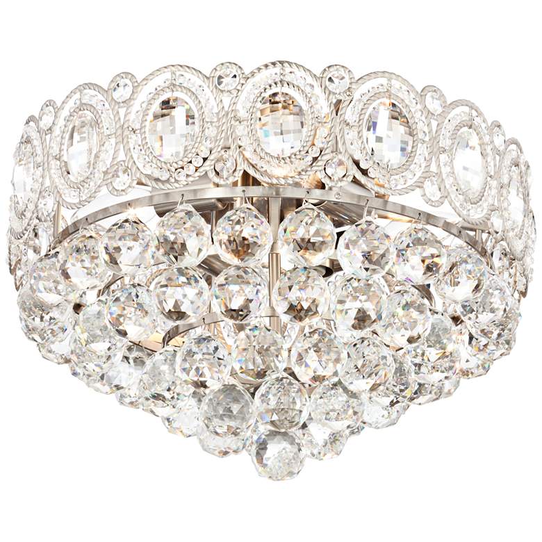 Moira 16&quot; Wide Crystal Ceiling Light